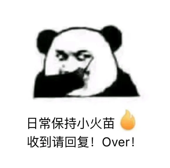 歪歪歪，收到请回复！_熊猫头_呼叫_日常保持