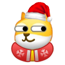 doge圣诞衣圣诞帽表情包