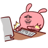 gif动图小表情一组_动图_冷兔_搞笑_装逼_小表情_动态