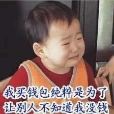 我买钱包纯粹是为了让别人不知道我没钱