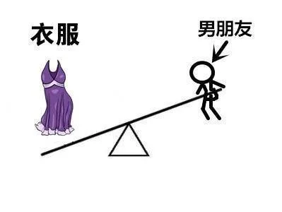 衣服的地位高于男朋友的地位
