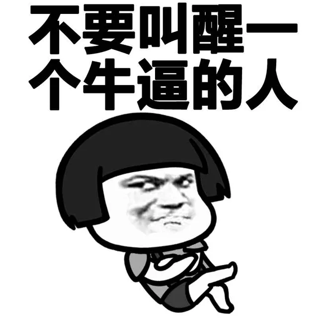 不要叫醒一个牛逼的人