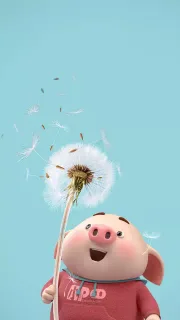 猪猪吹蒲公英