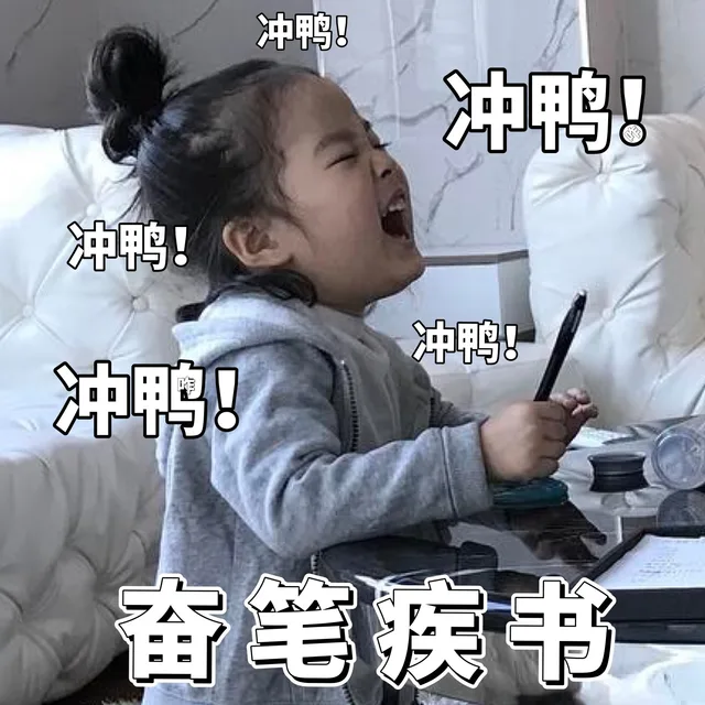 冲鸭!冲鸭00冲鸭!冲鸭!i笔疾书