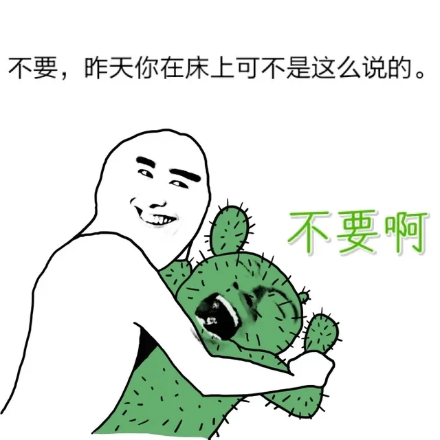 不要，昨天你在床上可不是这么说的。