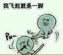 我飞起来就是一脚_表情头牌_金馆长