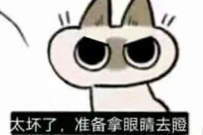 太坏了,准备拿眼睛去瞪