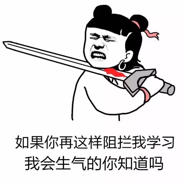 如果你再这样阻拦我学习，我会生气的你知道吗？