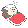 发烧了，一个人躲床上