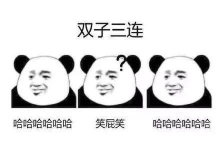 双子三连?哈哈哈哈哈哈笑屁笑哈哈哈哈哈哈