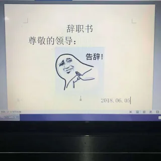 辞职书：告辞！ _装逼表情包