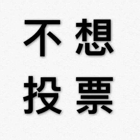 不想投票