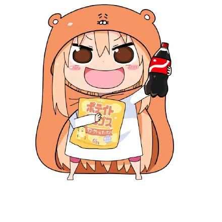 喝可乐吃零食
