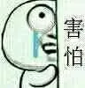害怕（大眼睛吧）