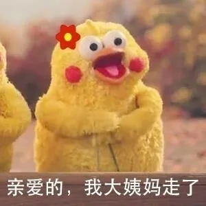 亲爱的，我大姨妈走了