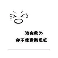 我会因为你不理我而发狂