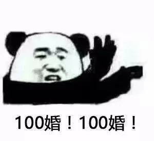 100婚100分（熊猫头）