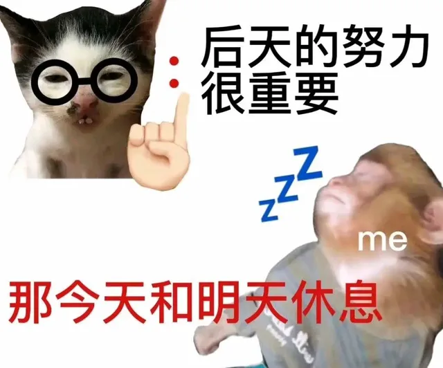 后天的努力很重要Zme那今天和明天休息（后天的努力很重要Zme那今天和明天休息）