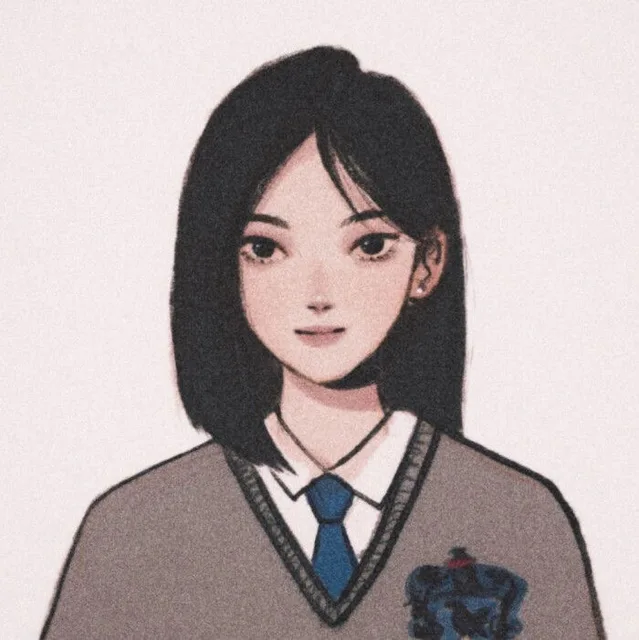 动漫闺蜜校服头像