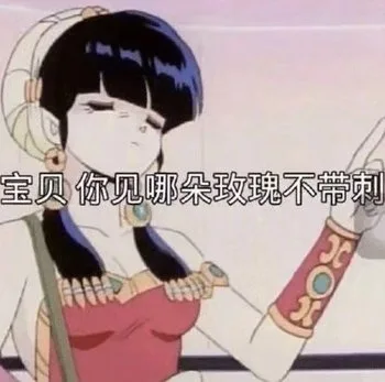 宝贝 你见哪朵玫瑰不带刺