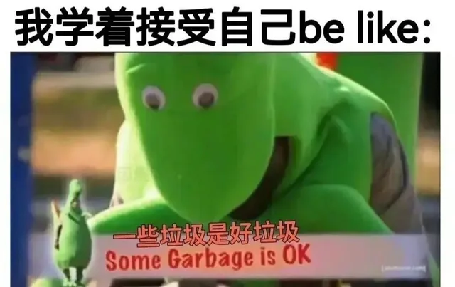 我学着接受自己be like:一些垃圾是好垃圾Some Garbage is OK（我学着接受自己be like:一些垃圾是好垃圾Some Garbage is OK）