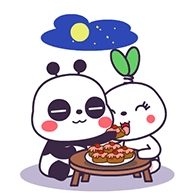 一起吃零食