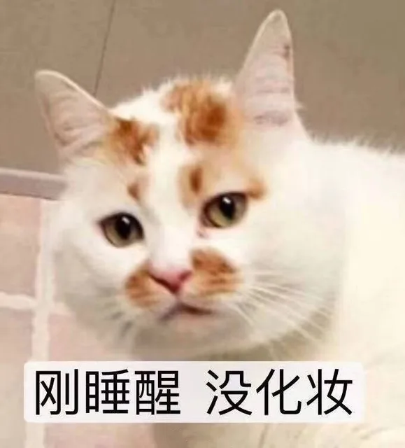刚睡醒没化妆