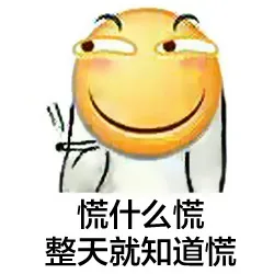 慌什么慌，整天就知道慌