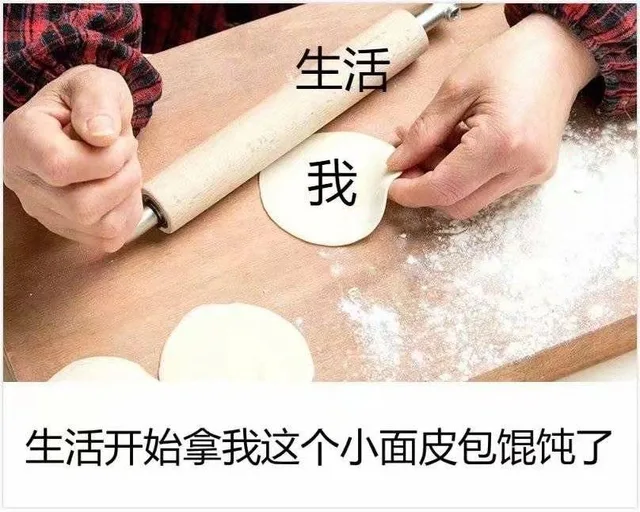 生活开始拿我这个小面皮包馄炖了