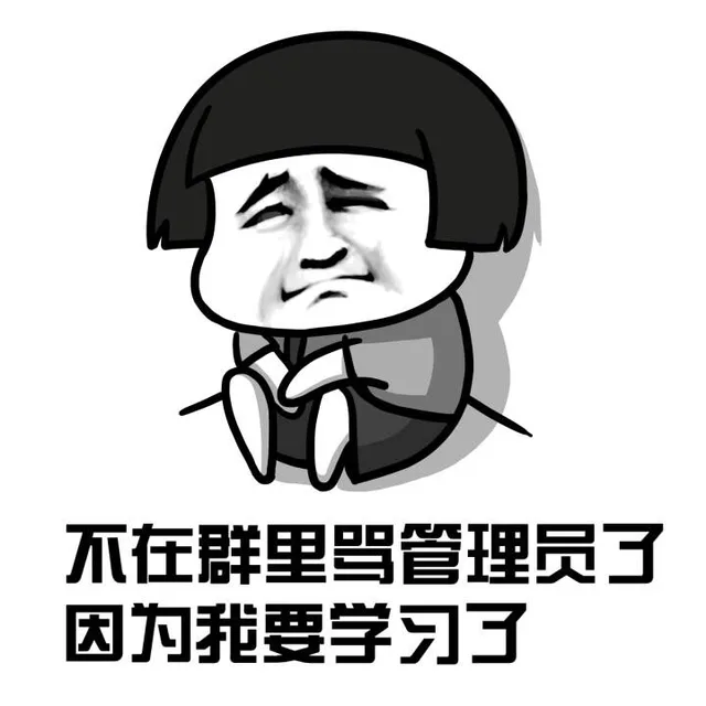 不在群里骂管理了，因为我要学习了（不在群里骂管理了，因为我要学习了）