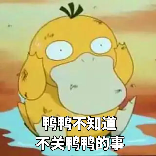 鸭鸭不知道，不关鸭鸭的事