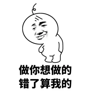 做你想做的，错了算我的