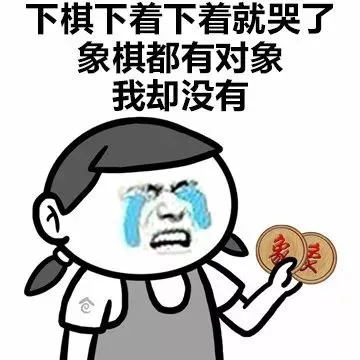 下棋下着下着就哭了，象棋都有对象，我却没有