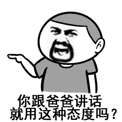 你跟爸爸讲话就用这种态度吗？（你跟爸爸讲话就用这种态度吗？）