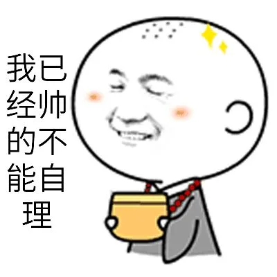 我已经帅的不能处理了