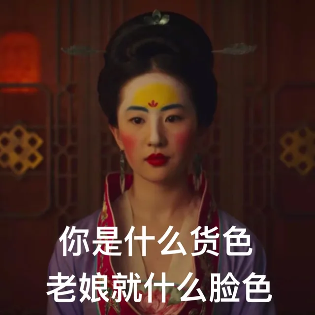 你是什么货色 老娘就什么脸色