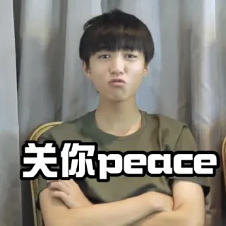 管你 peace，关你屁事