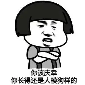 你该庆幸你长得人模狗样的（你该庆幸你长得人模狗样的）