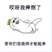 哎呀我摔倒了，要你们说我帅才能起来