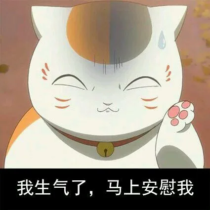 我生气了，马上安慰我