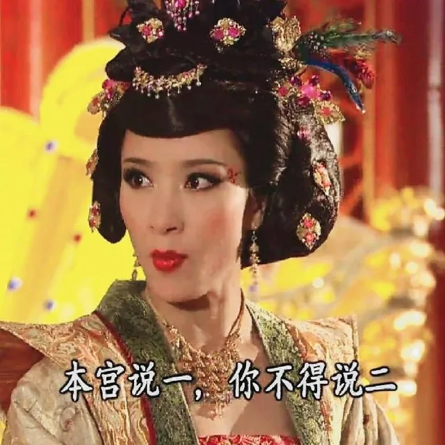 本宫说一,你不得说二