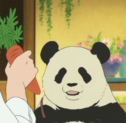 看见萝卜脸红的熊猫