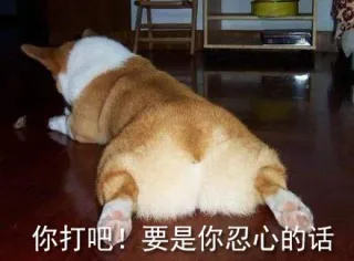 你打吧！要是你忍心的话