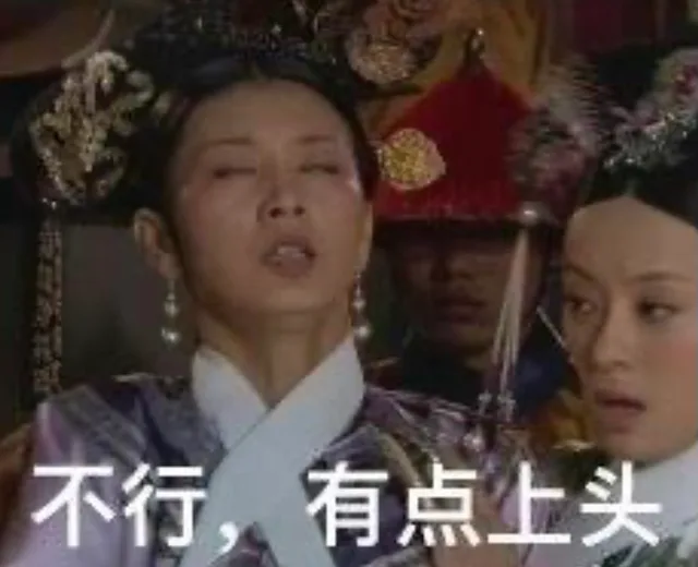 不行，有点上头（甄嬛传表情包）