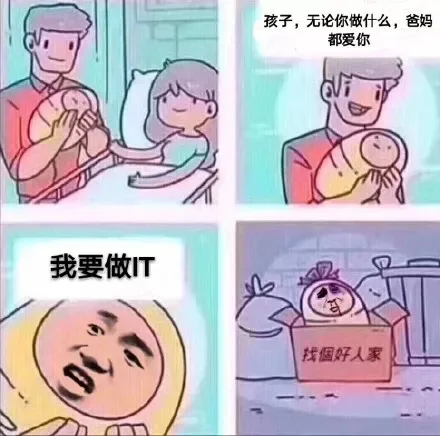 孩子，无论你做什么，爸妈都爱你！我要做 IT，找个好人家（孩子，无论你做什么，爸妈都爱你！我要做 IT，找个好人家）