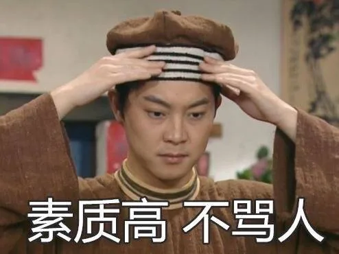 素质高不骂人