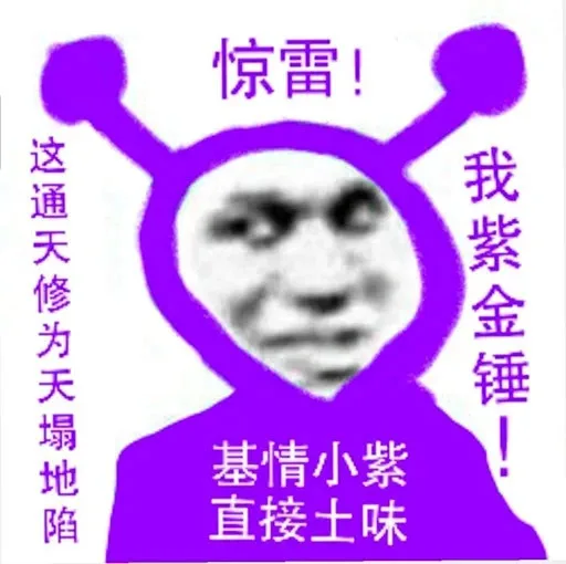 惊雷这通天修为天塌地陷我紫金锤基情小紫直接土味（惊雷这通天修为天塌地陷我紫金锤基情小紫直接土味）