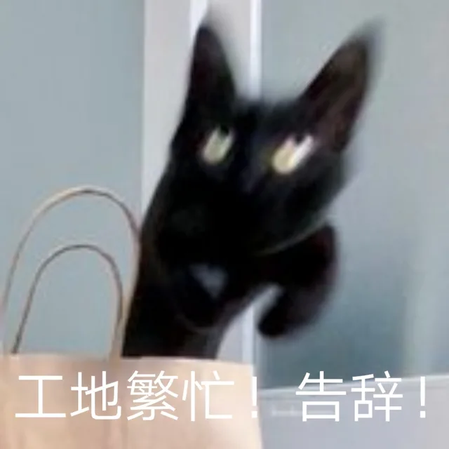 工地繁忙告辞!