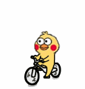 小黄鸡骑车 GIF（小黄鸡骑车 GIF）
