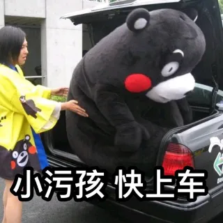 请问帅哥，你的心怎么走？（熊本熊）_熊本熊_可爱_表情头牌_卡通表情包